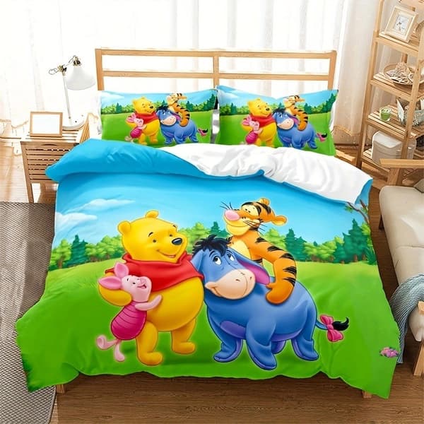 Tecknad sänguppsättning om tre Amazon gränsöverskridande 3D digitaltryck sänguppsättning om tre (fyra) 90X190cm