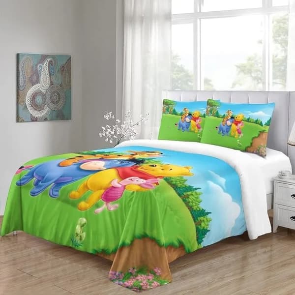 Tecknad sänguppsättning om tre Amazon gränsöverskridande 3D digitaltryck sänguppsättning om tre (fyra) 90X190cm