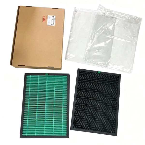 2-pack ersättningsfilter kompatibelt med Coway AP-1018/AP-1018F, HEPA & kol