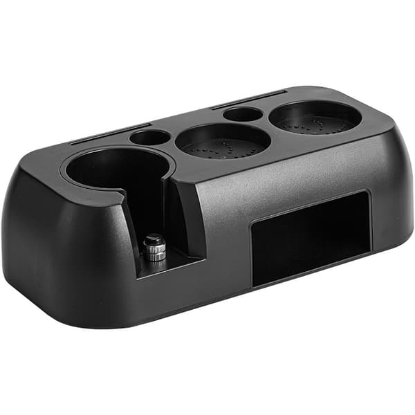 Kaffetampermatte, svart, ABS Portafilterstativ, 51-58 mm, Multifunksjonell Organizer