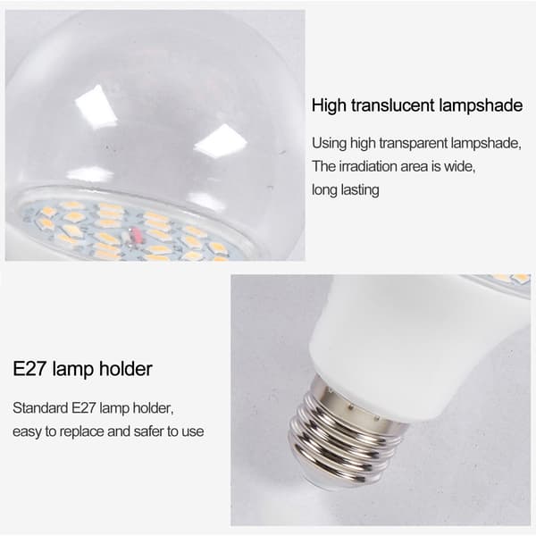 LED-plantegrowlight, 12W, til blomster, krysantemum, rose, indendørs havearbejde