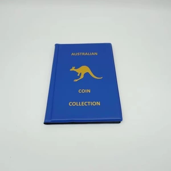 240-lommers Kangaroo Myntsamlingsbok, PVC, Svart, Blå, Rød, Grønn Red