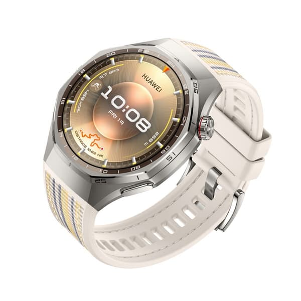 Silikonarmband kompatibelt med Huawei GT6 Pro 46mm, tryckknappsstil, Starlight