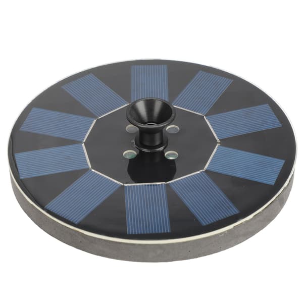 Solarfontæne 1.4W Flydende med Lys til Pool Dam Haveudsmykning, Sort