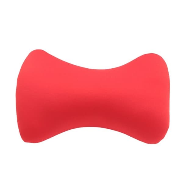 Mikroperle nakkepute, beinformet cervikal støttepute, \"bean bag\" hodestøtte for sofa, seng, bil Bright red