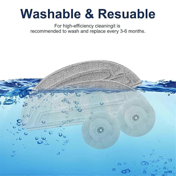 Mikrofiber moppeklude til S8 MaxV Ultra / S8 Max Ultra robotstøvsuger tilbehør