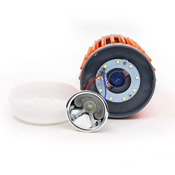 Solar USB Genopladelig 3-i-1 LED Camping Lanterne Lommelygte, Blå