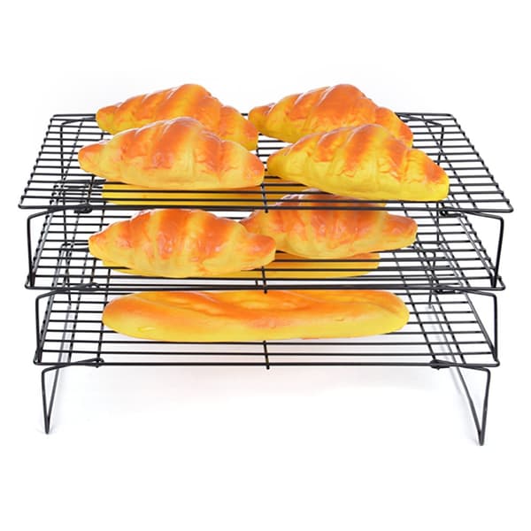 3-lagers hopfällbart kylställ, bakställ, kakfat, grill, köksredskap