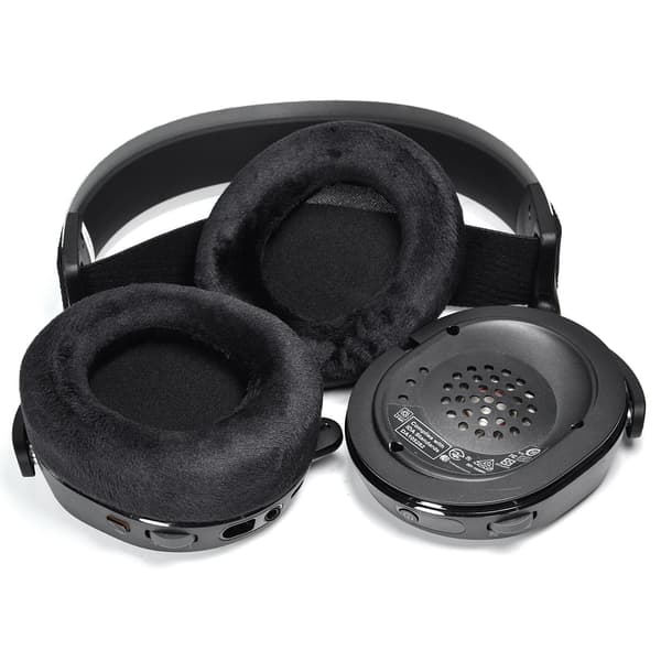 Ørepuder til SteelSeries Arctis Prime/1/3/5/7/9/9X/Pro, Plys Velour, Memoryskum, Sort