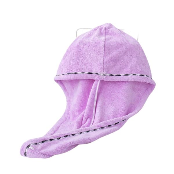 5-pack hårtorkhandduk, absorberande turbanmössa, rosa, för hem och resor purple