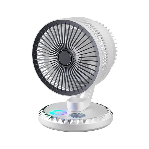 USB luftcirkulationsventilator, hvid, plug-in, ny model, til hjem og kontor