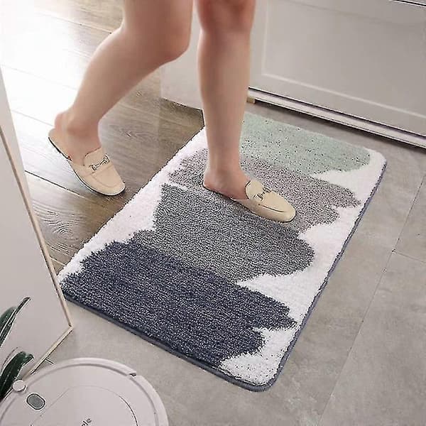 50 * 80 cm absorberende skridsikker fodmåtte til badeværelset, B