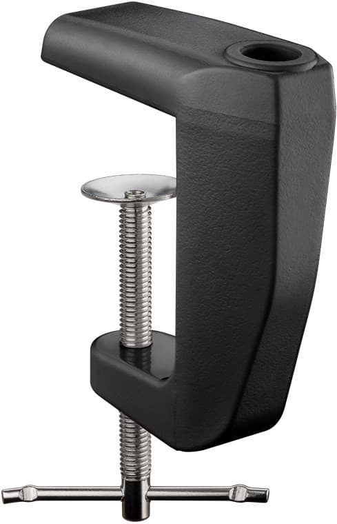Erstatningsklemme til forstørrelseslampe med leddelt arm, sort, 12 mm, Goobay-kompatibel