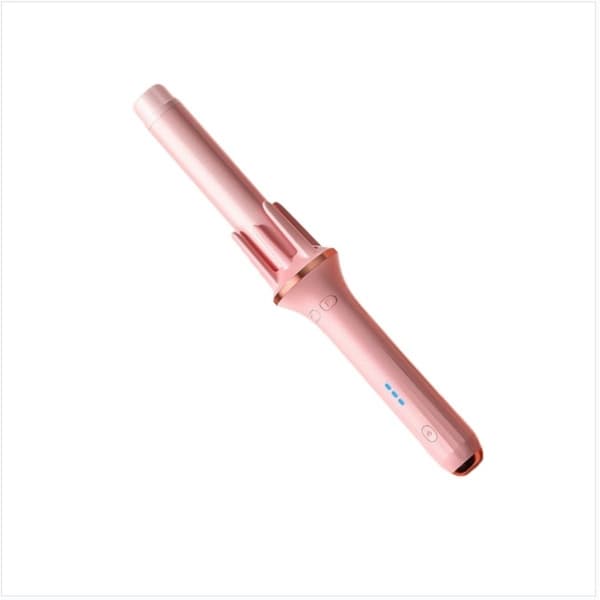 Automatisk Roterande Hårkrullare, Rosa 28mm, Jonisk Teknik, Justerbar Värme, Långvariga Lockar