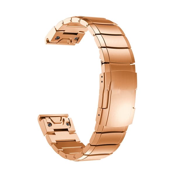 Rosa Guld Urrem til Fenix 5s/6s/7s/8 43mm, Rustfrit Stål