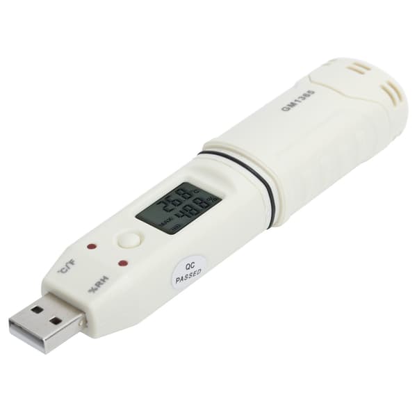 Digital temperatur- och luftfuktighetslogger, inomhustermometer hygrometer med larm, dataregistrator