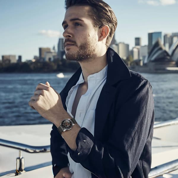 Milanese Loop Klockarmband för Smartwatch, Svart, 22mm, Rostfritt Stål, Justerbart