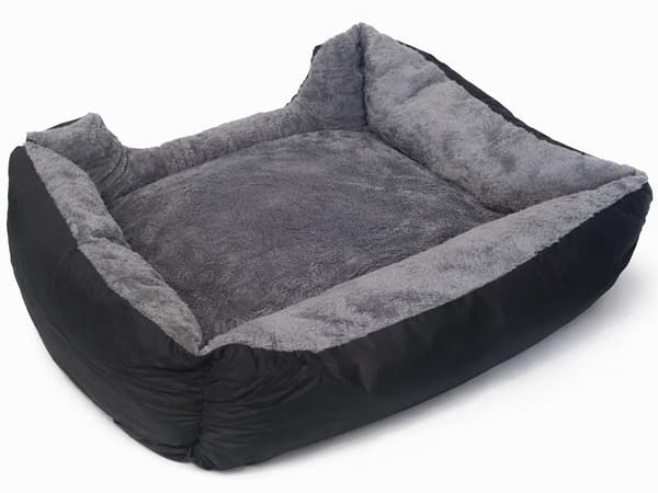 Blød hundeseng sofa, plys kæledyrssofa, vaskbart betræk, mellemstore til store hunde Large