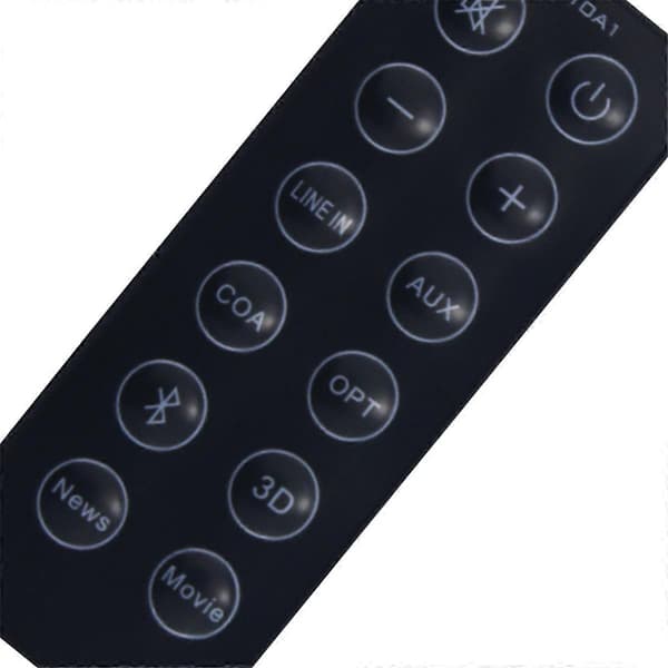 RC10A1 Fjernkontroll Erstatning for B3 Lydhøyttalersystem Black