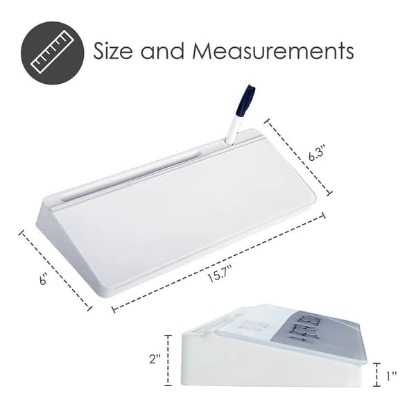 Penalhus med whiteboard, pen og viskelæder inkluderet, skrivebordsorganizer, moderne design