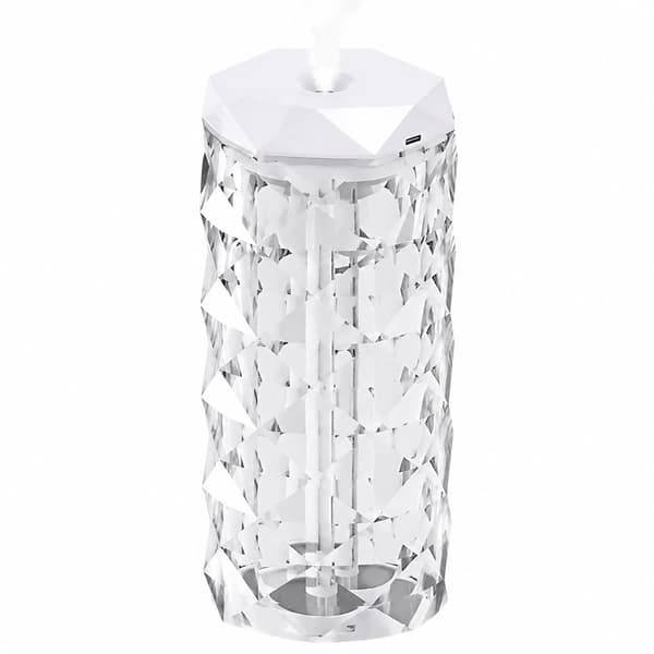 USB Aroma Diffuser Luftfuktare, 1000ml, RGB Kristallglas, Eterisk Olja, Tyst Nattlampa