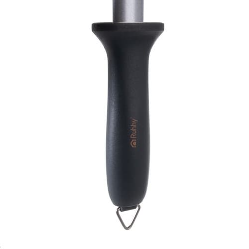 Diamant knivsliper, 30 cm, grå, ergonomisk håndtak, profesjonell kjøkkensliper