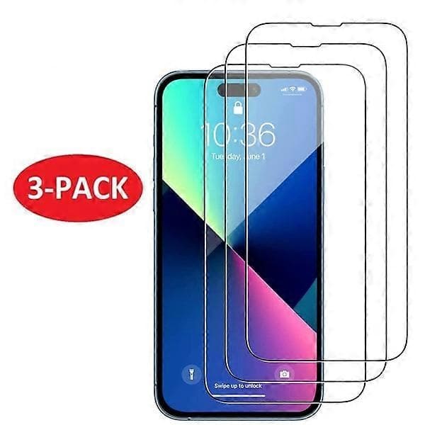 3-pack - kompatibel med iPhone 14 Pro Max Skärmskydd i härdat glas
