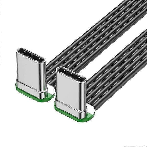 2025 Flexibel USB-C-kabel 20W snabbladdning 480Mbps dataöverföring 10cm Double elbow