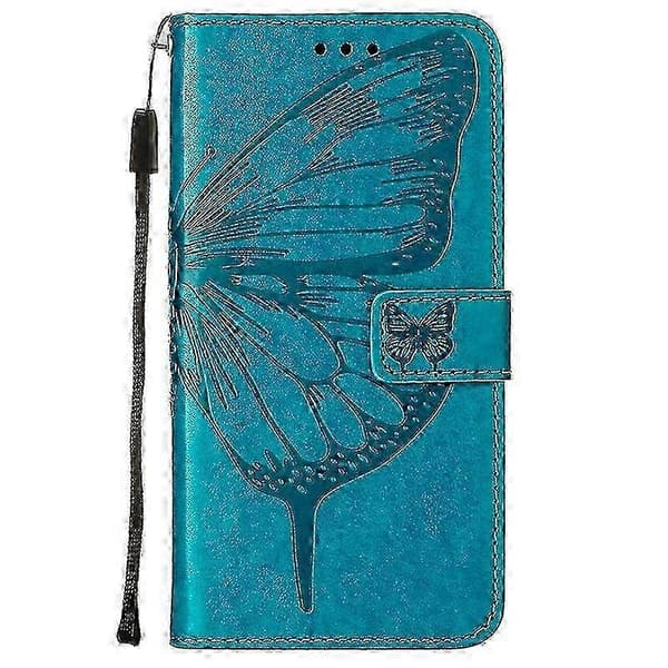 Etui til iPhone Xr 6.1\" Flip Etui Premium Lær Preget Magnetisk - BlåP2021122421