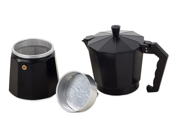 Moka kaffemaskine, 300 ml, 6 kopper, aluminium, espressokande til komfur