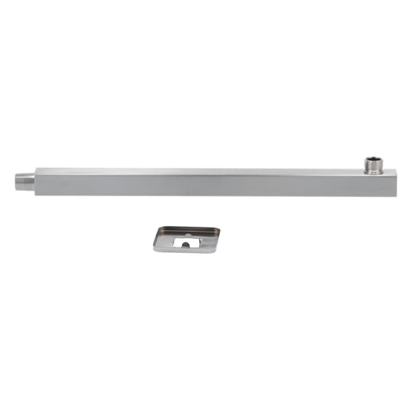 NPT1/2 Väggmonterad Duscharm, Borstat Rostfritt Stål, Dold Förlängningsstång, 41cm
