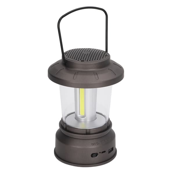 Retro Udendørs Bluetooth Højttaler Lanterne, IP65 Vandtæt, 2 Tilstande, USB Strøm, Hvidt Lys, Camping