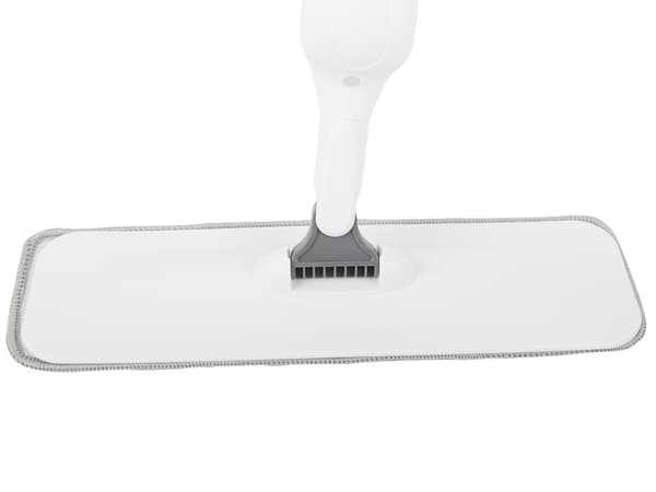 Spraymoppe med spand, hvid, foldbart håndtag, 3 genopfyldelige puder, ingen spand nødvendig