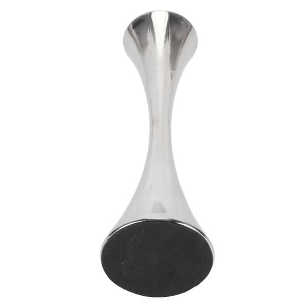 Vase i rustfrit stål, moderne rundmundet metalblomstervase til stuebord