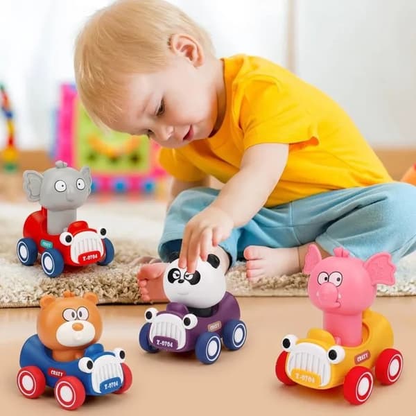 Skubbedyr-racerbiler til småbørn 1-3 år, babylegetøj