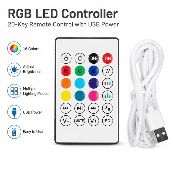Bluetooth RGB Stjerneprojektor, USB Nattlys for Soveromsdekorasjon