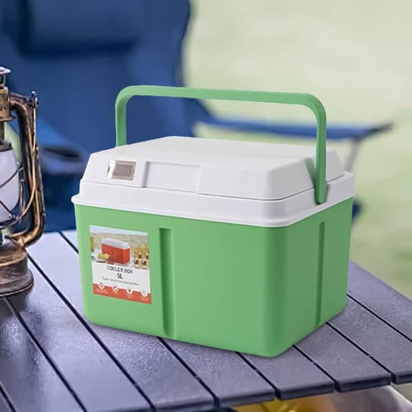 Bærbar kjøleboks 5L/8L med digitalt termometer, isolert pose for grilling, campingmatoppbevaring