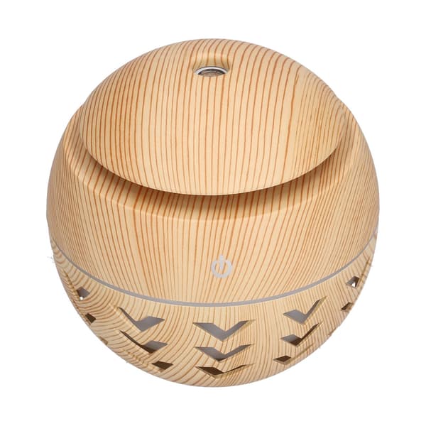 130 ml USB aromaterapi-luftfukter, trekorn, 7 farger LED-lys, 5V 1A