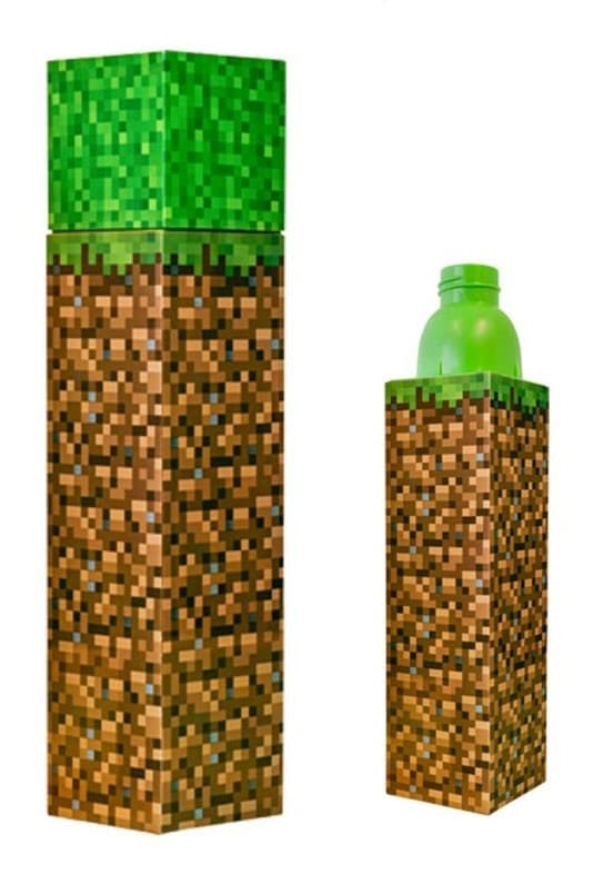 Minecraft-vesipullo, urheilupullo 650 ml, muovia
