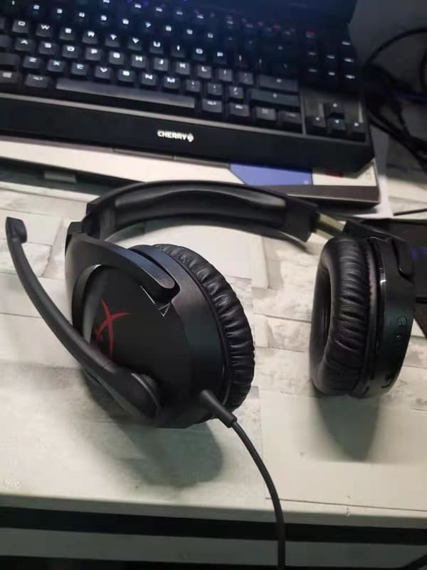 Erstatningsøreputer for Kingston HyperX Cloud II, svart, minneskum, kunstskinn, 1 par
