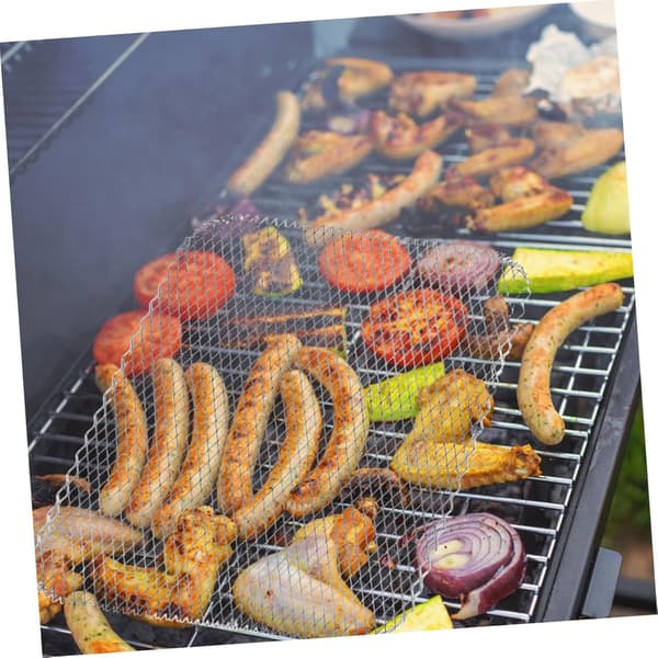 Engångsgrillmattor i aluminium för churrascogrill, 10-pack, grillskydd för utomhusbruk