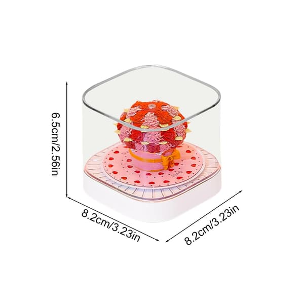3D Kalender Papirskulptur Notisblokk, Roseblomst Skrivebordsdekor, 2026, 181 Sider