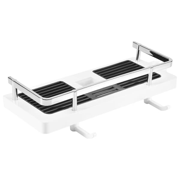 Bruseopbevaringsholder Badeværelseshylde Stanghylde Shampoo Bakke Stativ Ingen Boring Løftestang Brusehovedholder Organizer