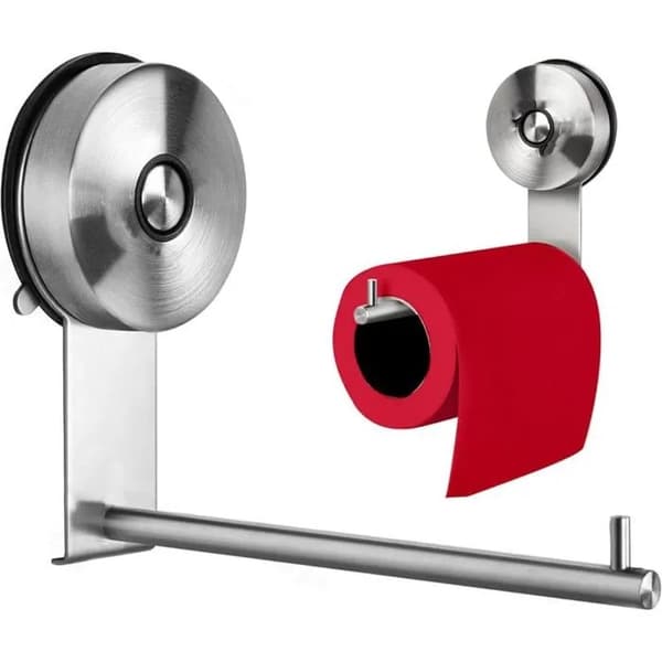 Sugekop toiletpapirholder, vægmonteret, ingen boring, rustfrit stål, rustfri