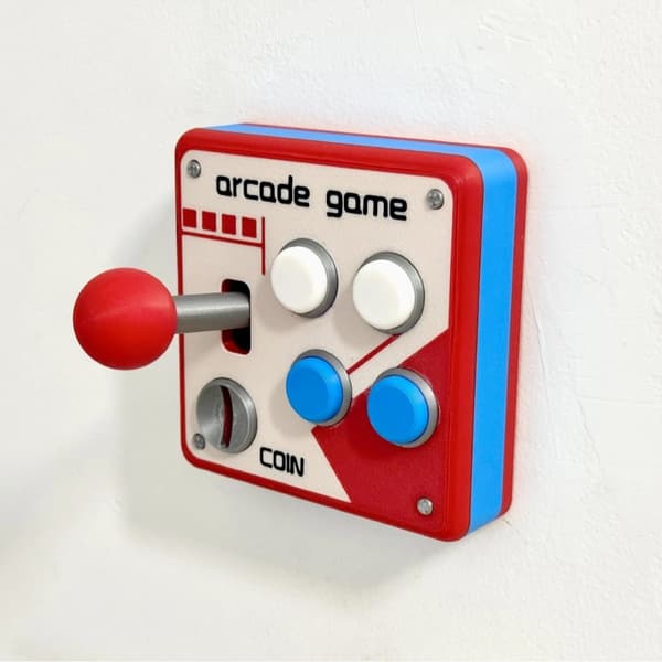 3D-printad retro arkadströmbrytarpanel, typ 86, modifierad joystickdekoration, trendig leksak