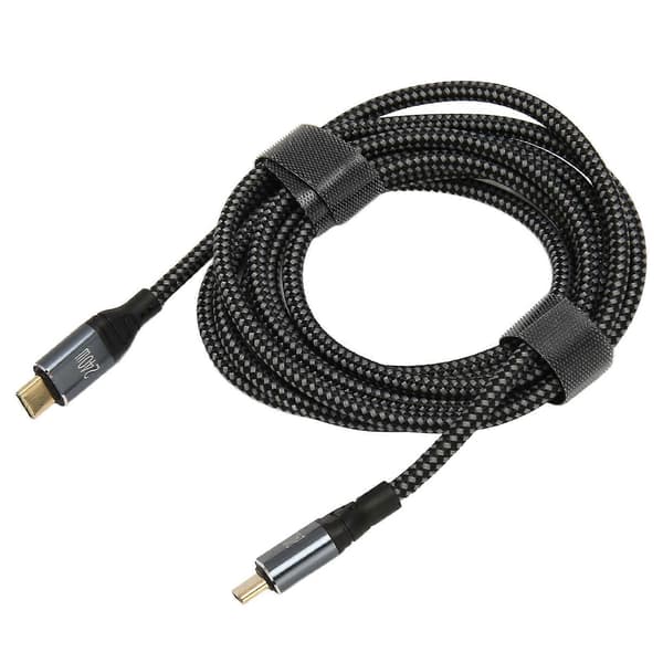 C til C PD3.1 240W hurtiglading 2m 480Mbps E Mark2.0-brikke universell til hann USB C-forlengelseskabel