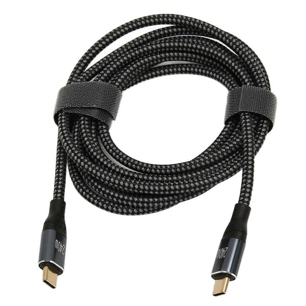 C til C PD3.1 240W Hurtigopladning 2m 480Mbps E Mark2.0 Chip Universal til Han USB C Forlængerkabel
