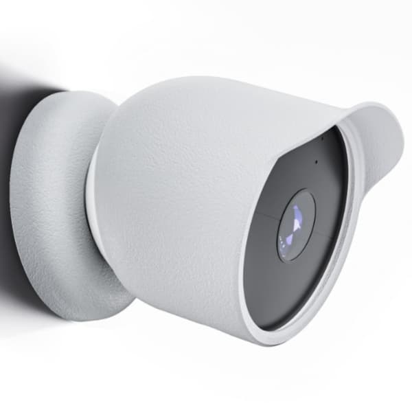 Silikondeksel til Google Nest Cam Hvit, Værbestandig Beskyttelsesdeksel