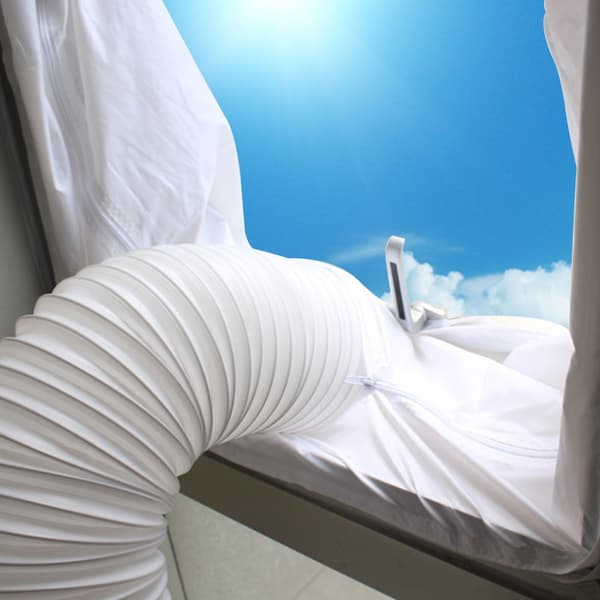 Flexibel fönstertätning i tyg för mobil luftkonditionering, tätningsplatta