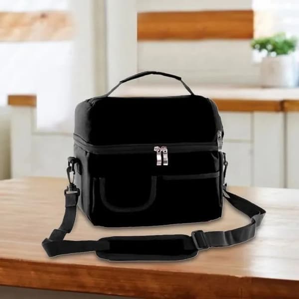 Isolert matpose 8L, Oxford-stoff, vanntett aluminiumsfôr, 10 cm isolasjon, reise piknik
